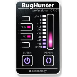 Детектор скрытых жучков, видеокамер и прослушивающих устройств &quot;BugHunter Professional CR-01&quot; Карточка